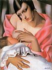 Tamara De Lempicka Canvas Paintings - Breast feeding